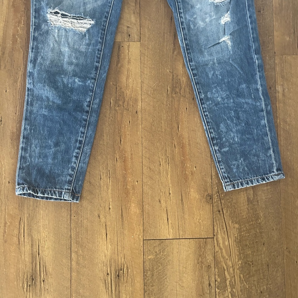 Garage Boyfriend Jeans Size 3 Distressed Ankle Length - Picture 2 of 12